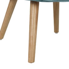 Afton Rubberwood Armchair with Ottoman